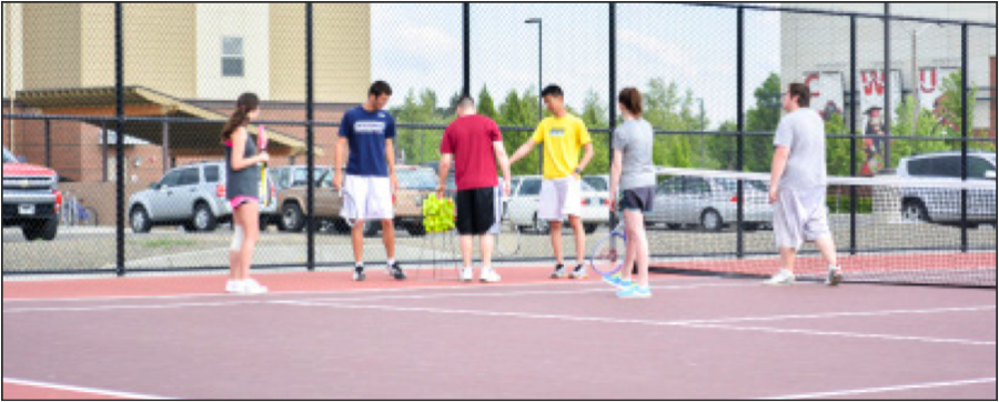 Centrals newly renovated tennis courts open 