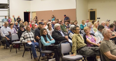 FULL HOUSE - Opponents and supporters of marijuana met Thursday