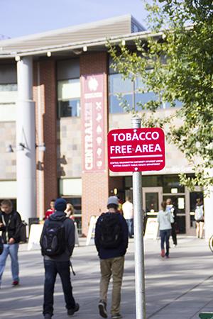 SET BACK - The tobacco-free zones have been pushed back to 100 feet from the SURC. 