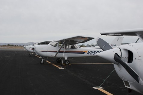 READY TO FLY - IASCO Flight Training has brought three planes to Bowers Field. The rest of the fleet is expected to arrive soon from Seattle and California. 