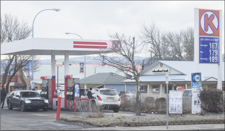 Record low gas prices arrive in Ellensburg; vary from $1.67-1.83 per gallon