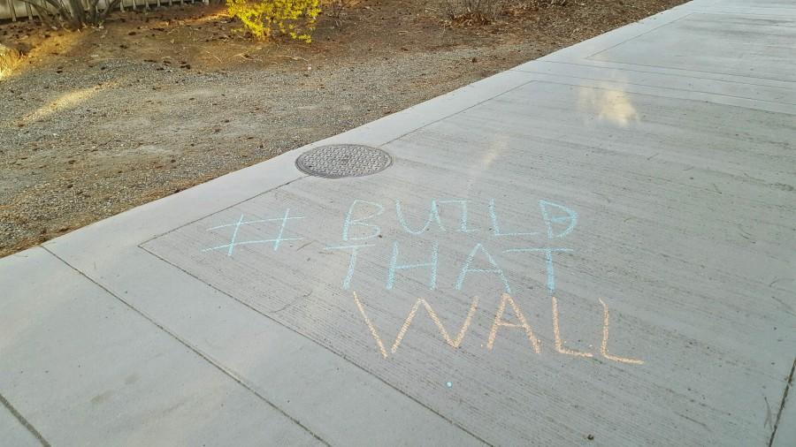 Chalking it up in support of The Donald