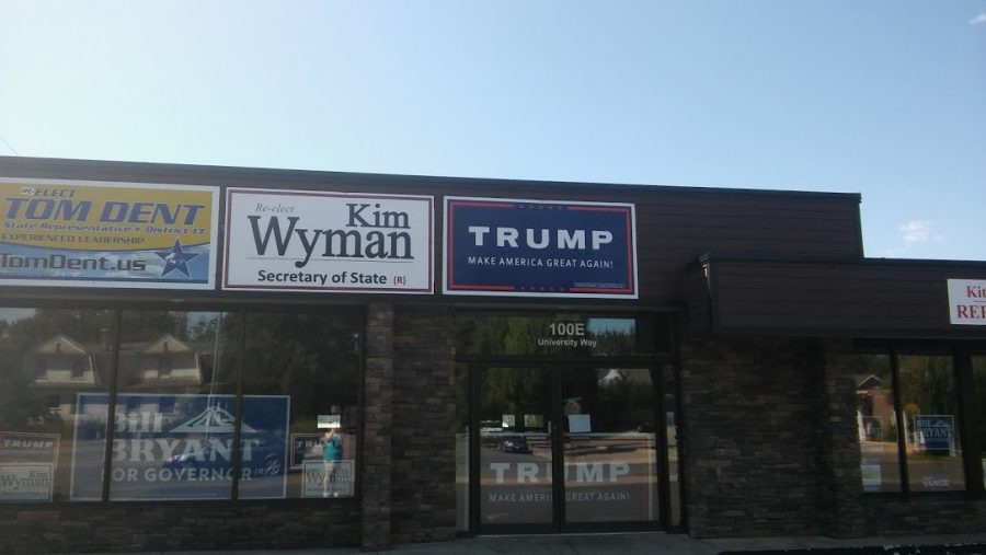 The Kittitas County GOP headquarters is located off University Way near CWU. 