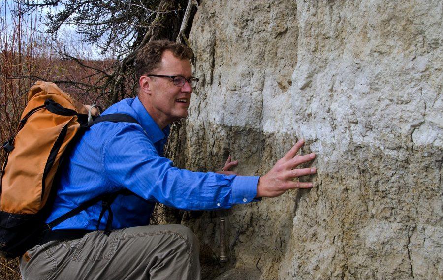 Nick Zentner, CWU geology professor, often works in the field and is active in the local geology community.