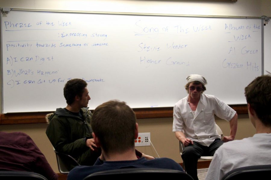 Members of Funk Club learn about a funk song and phrase of the week, in addition to the social issues that took place during the 1970s and their effect on the music of
the era. The club meets each Wenesday in Black Hall 101 at 5 p.m.