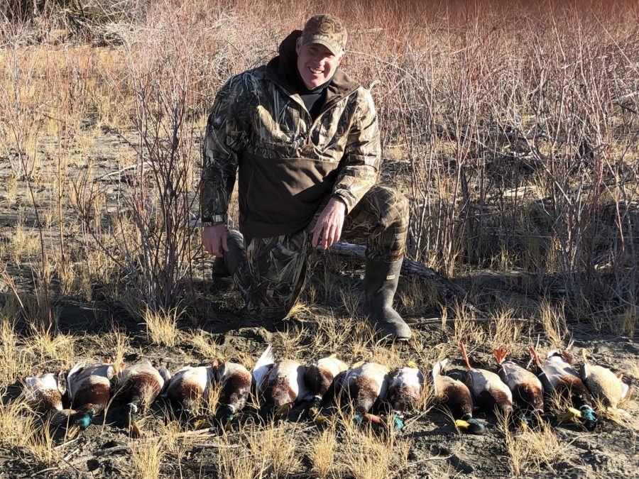 Torrey+Johnson+displays+his+success+in+hunting+ducks+in+the+east+side+of+Washington.