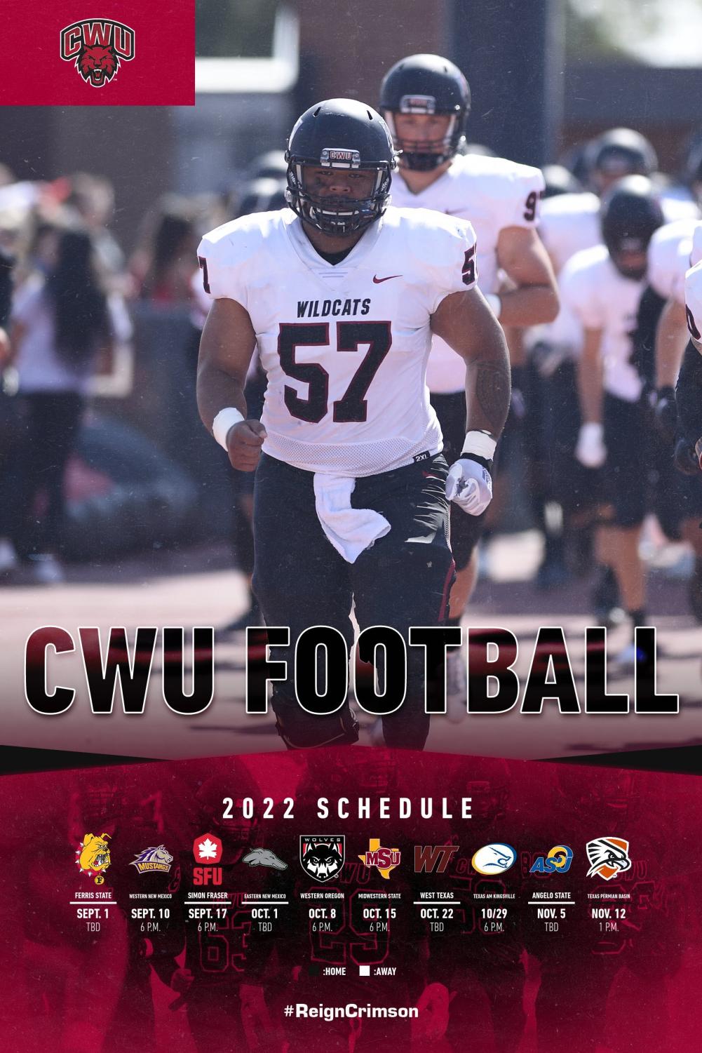 CWU announces 2022 football schedule The Observer