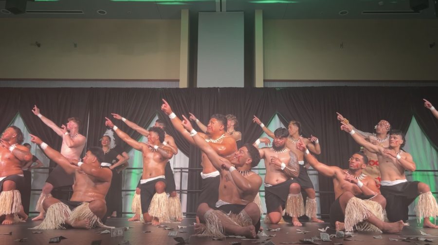 Polynesian dancers perform for PolyFest.