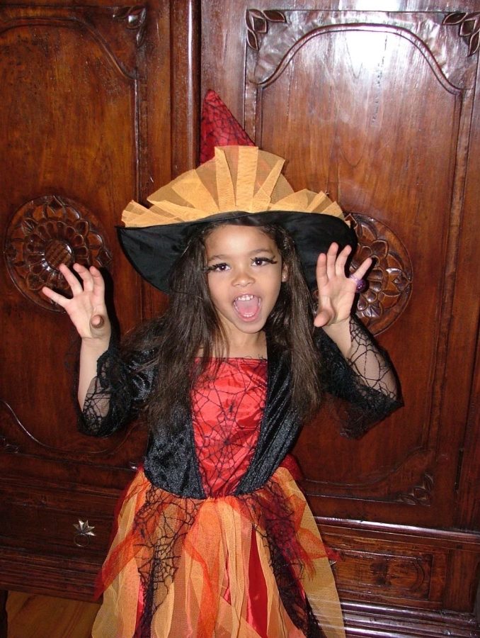 Young Kiera Bush in Halloween spirit with her witch costume. Photo courtesy of Kiera Bush