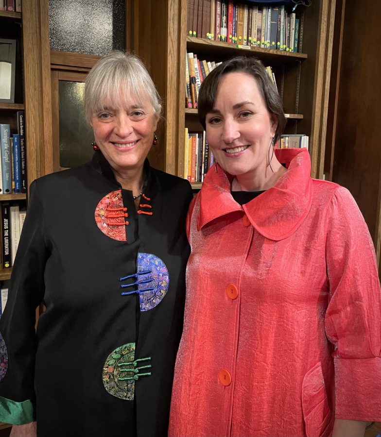 NAMI board member and Ellensburg Poet Laureate Marie Marchand and NEAR founder Nan Doolittle. Photo courtesy of Marie Marchand