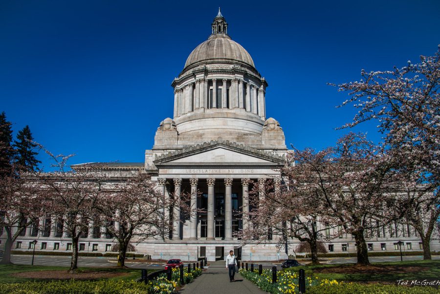 Washington States legislative building and state capitol, Olympia. Photo courtesy of Wikimedia Commons