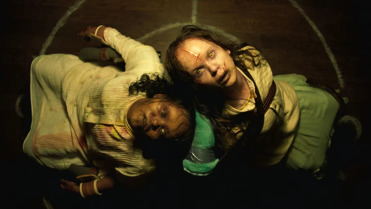 Lidya Jewett (Left) and Olivia ONiell (Right) mid-exorcism Photo courtesy of Universal Pictures