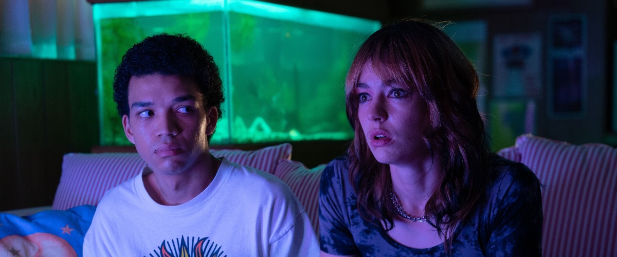 Justice Smith (left) and Brigette Lundy-Paine (right) in I Saw The TV Glow (Photo courtesy A24)