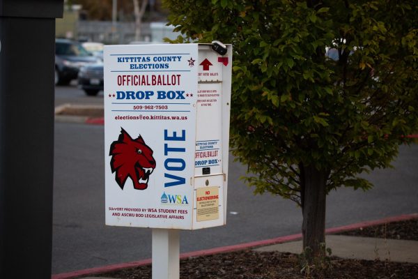 Ballot box outside of the SURC.