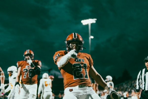 Tyler Flanagan after scoring a touchdown.