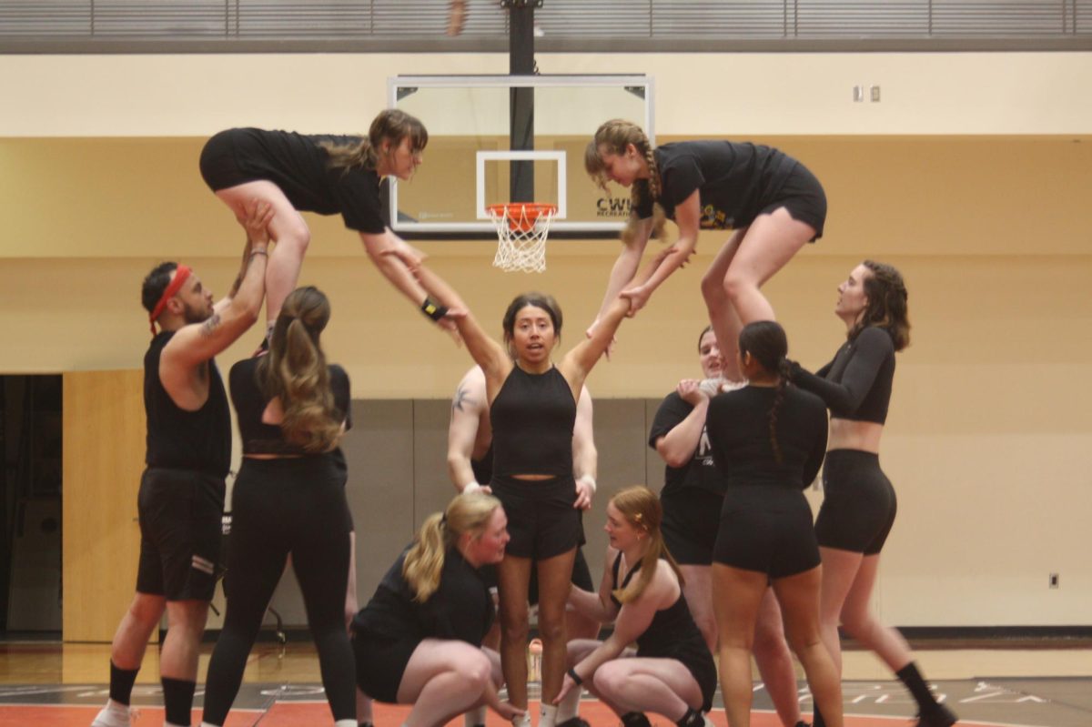 Cheercats practicing.