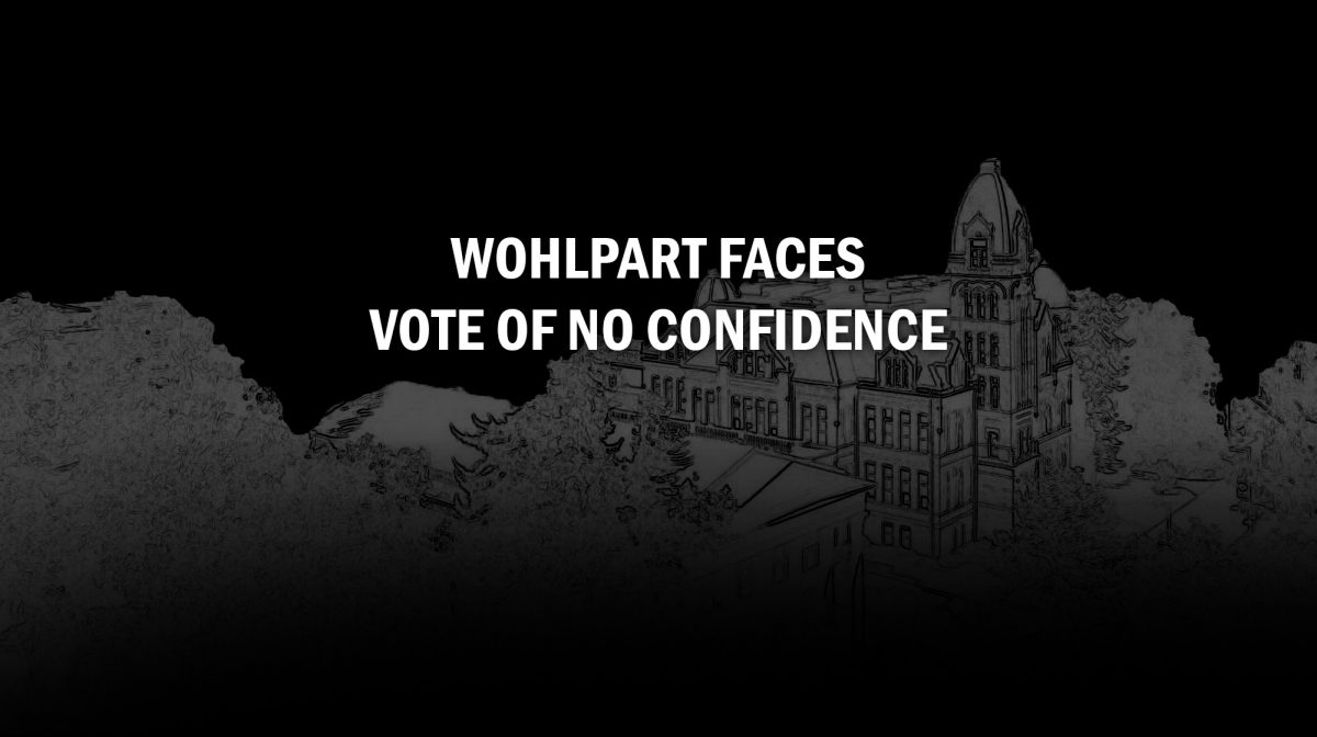 Wohlpart faces a faculty vote of no confidence