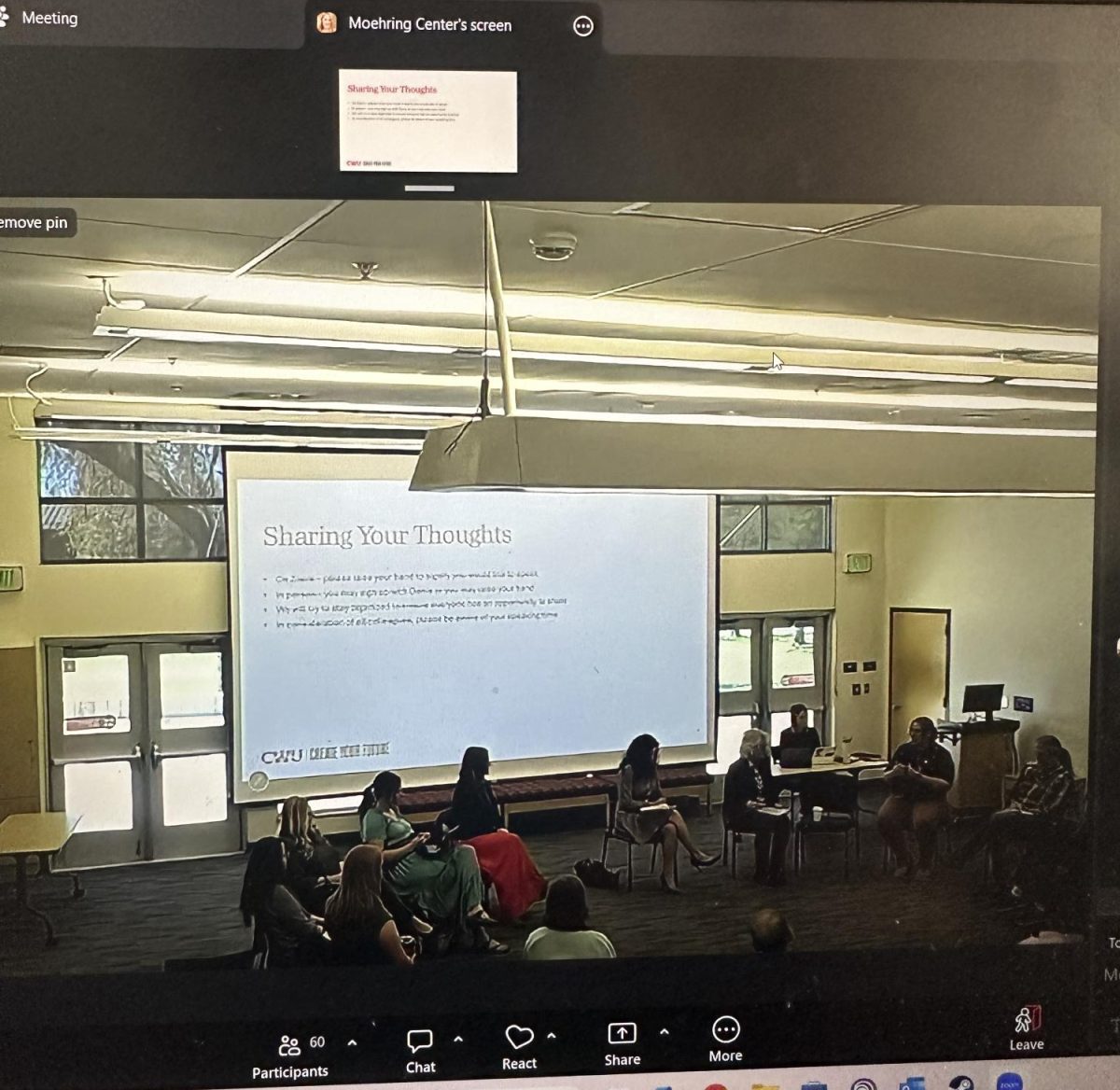 Session one from Zoom.
